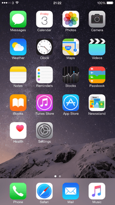 iOS 8 fond d&rsquo;écran