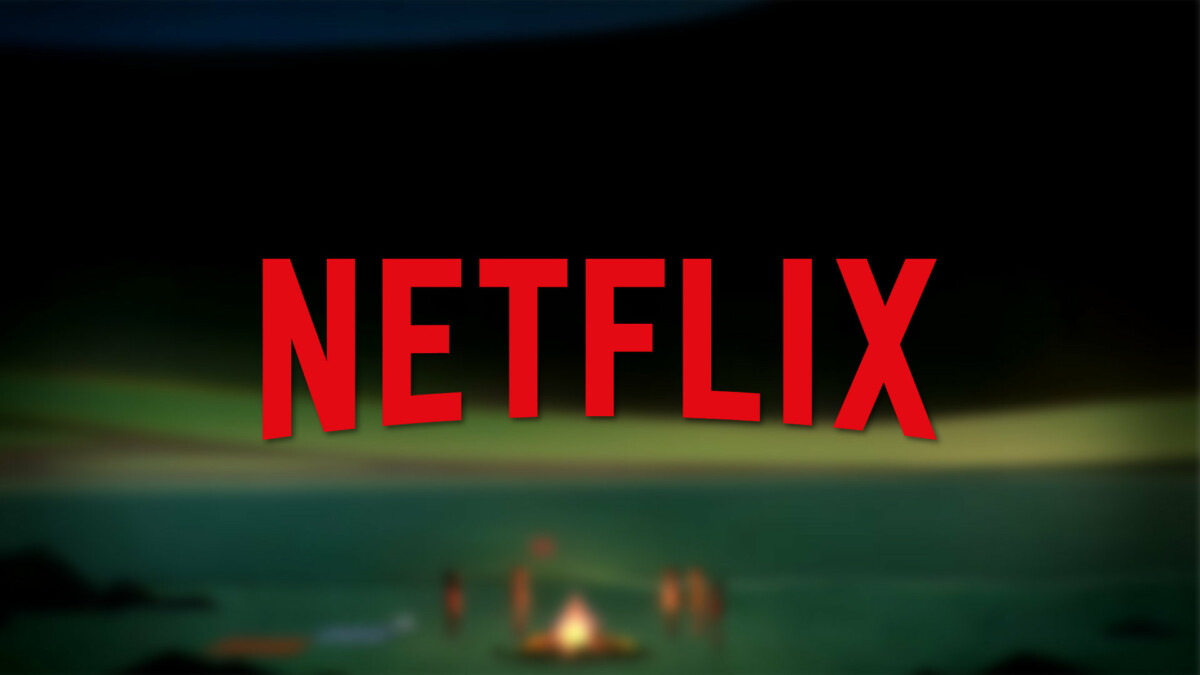 Le logo Netflix par dessus une scène du jeu Oxenfree
