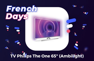 Promotion appliquée sur la TV Philips The One 65 pouces pour les French Days sur Darty