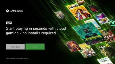 Le cloud gaming sur Xbox Game Pass // Source : Microsoft