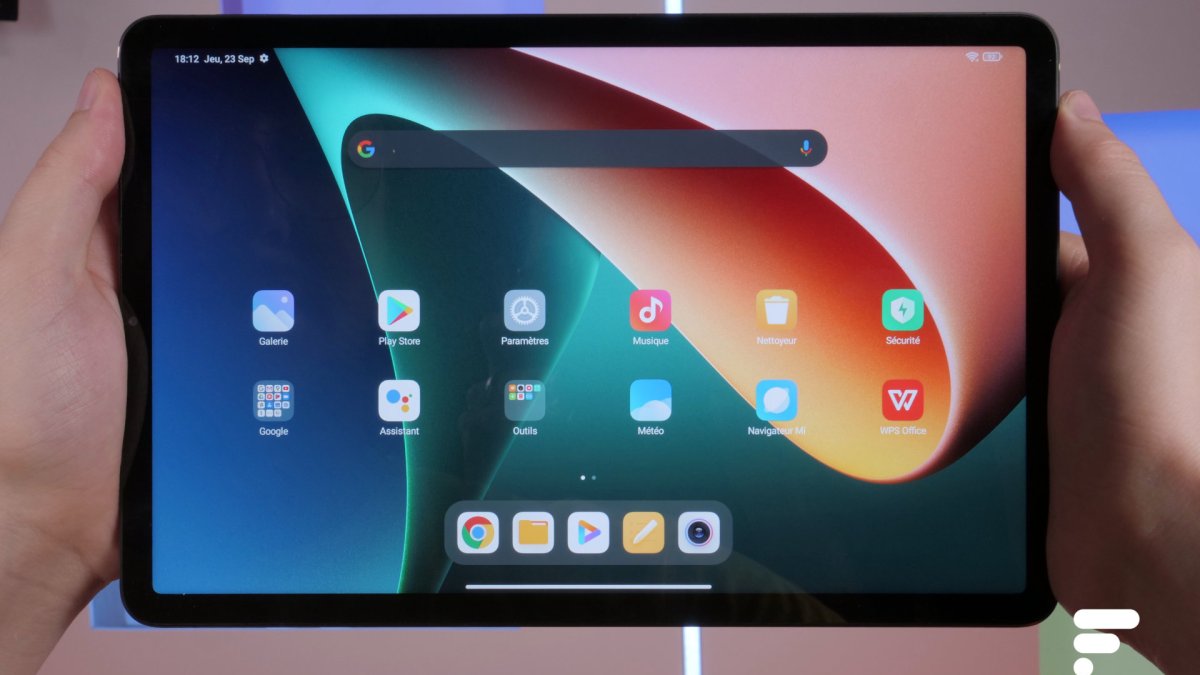 La Xiaomi Pad 5 en main