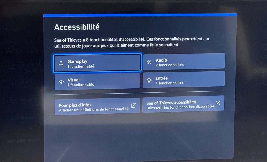 Les fonctions disponibles dans un jeu Xbox sont désormais indiquées // Source : Frandroid