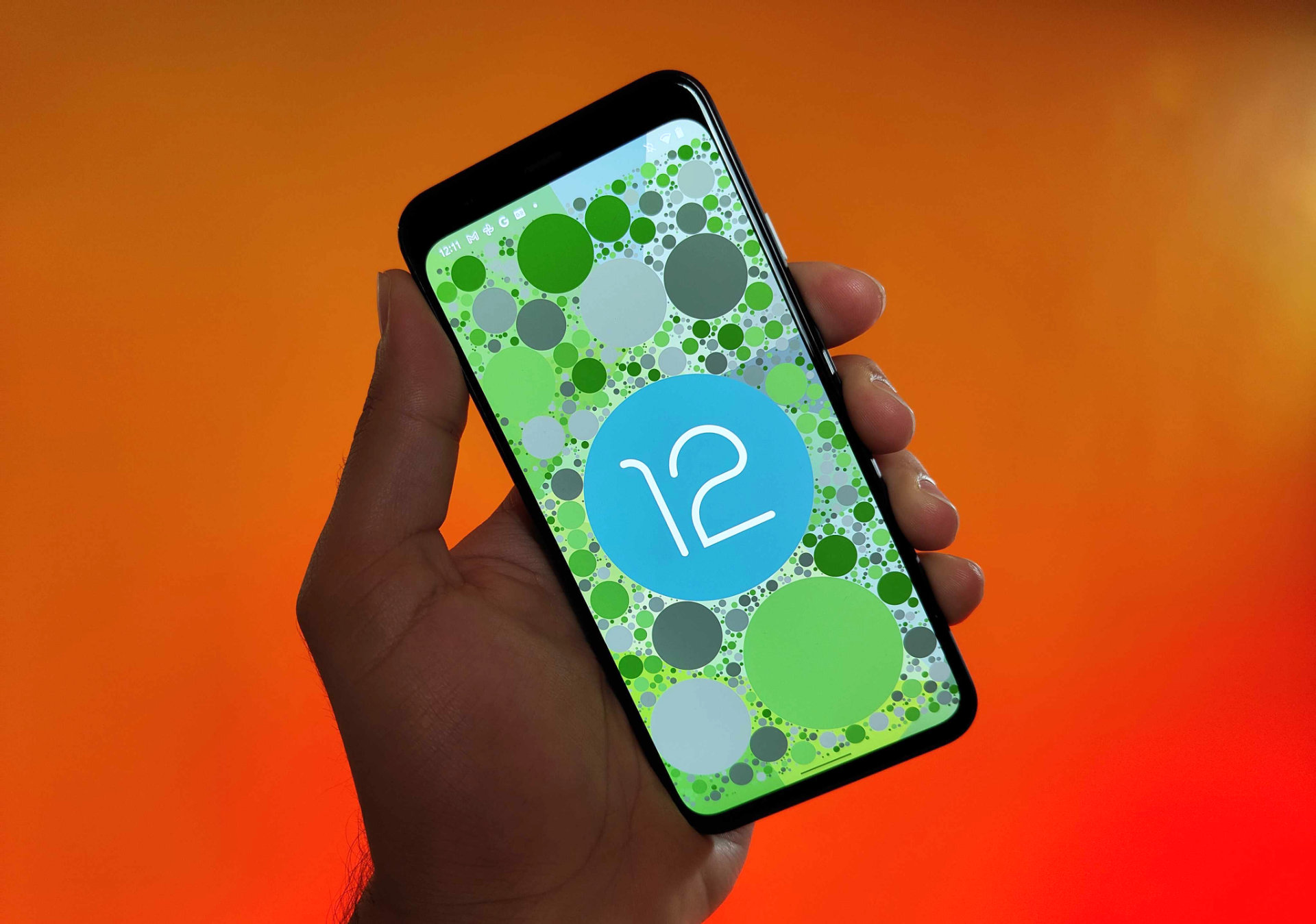 Android 12 sur un Google Pixel 4