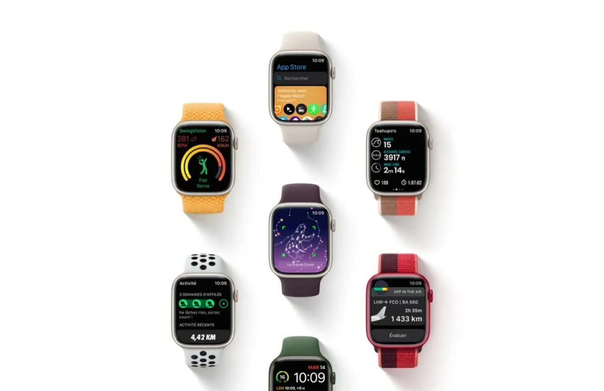 Les différents modèles de l'Apple Watch Series 7