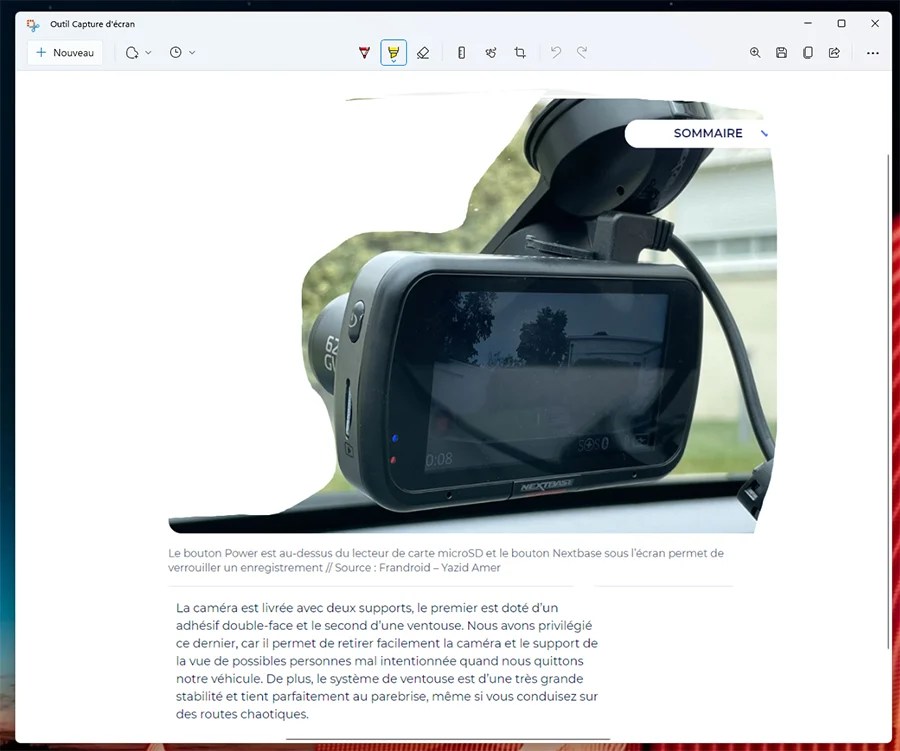 Comment réaliser une capture d&rsquo;écran sur Windows 11 avec Outil Capture d&rsquo;écran 005