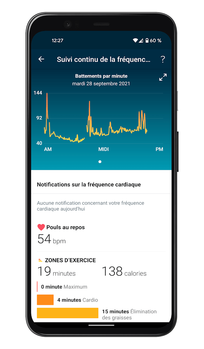 Fitbit Charge 5 - Application - Fréquence cardiaque (2)