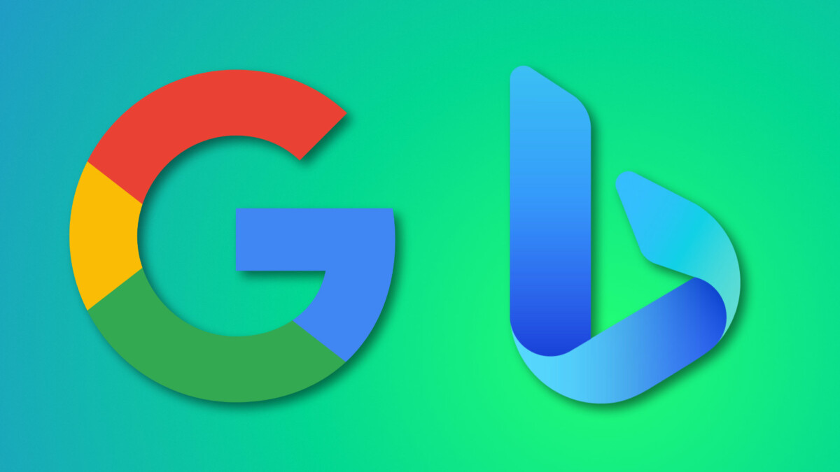 Les logos Google et Bing