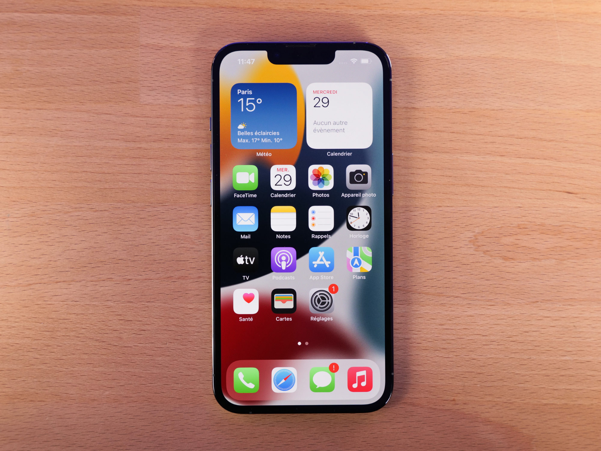 L'écran de l'iPhone 13 Pro