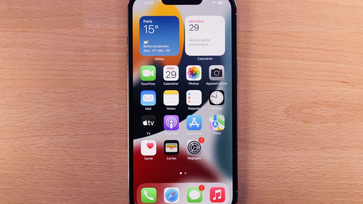 L'écran de l'iPhone 13 Pro