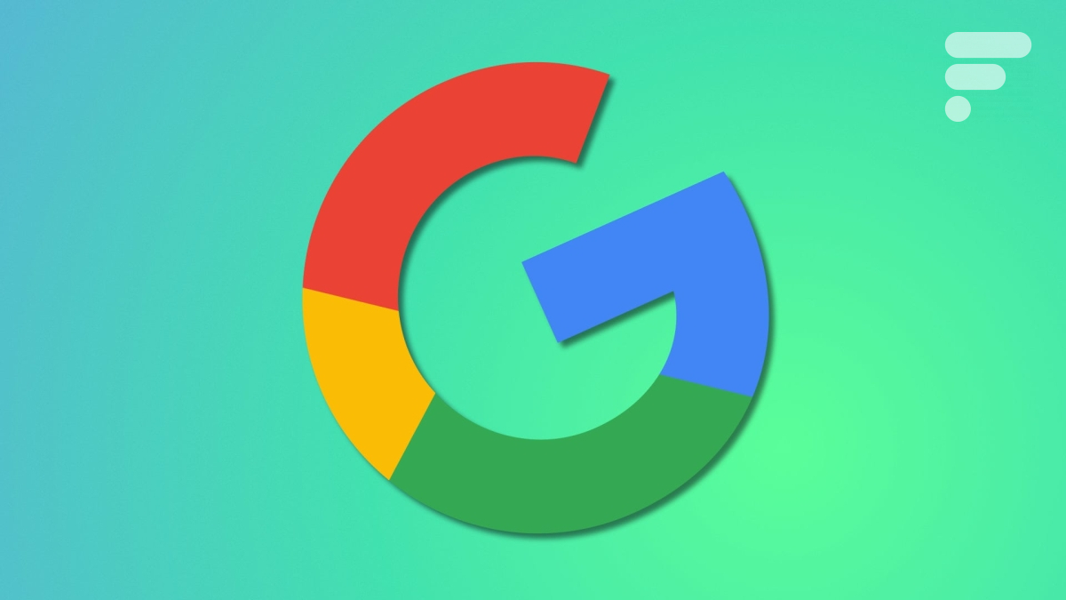 Le logo Google penché