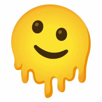 Melting face emoji 14