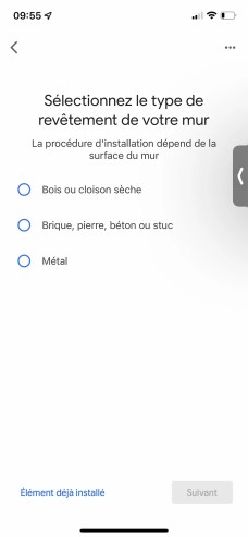 En fonction du type de mur, l'app vous donnera les conseils adéquats. // Source : Frandroid - Yazid Amer