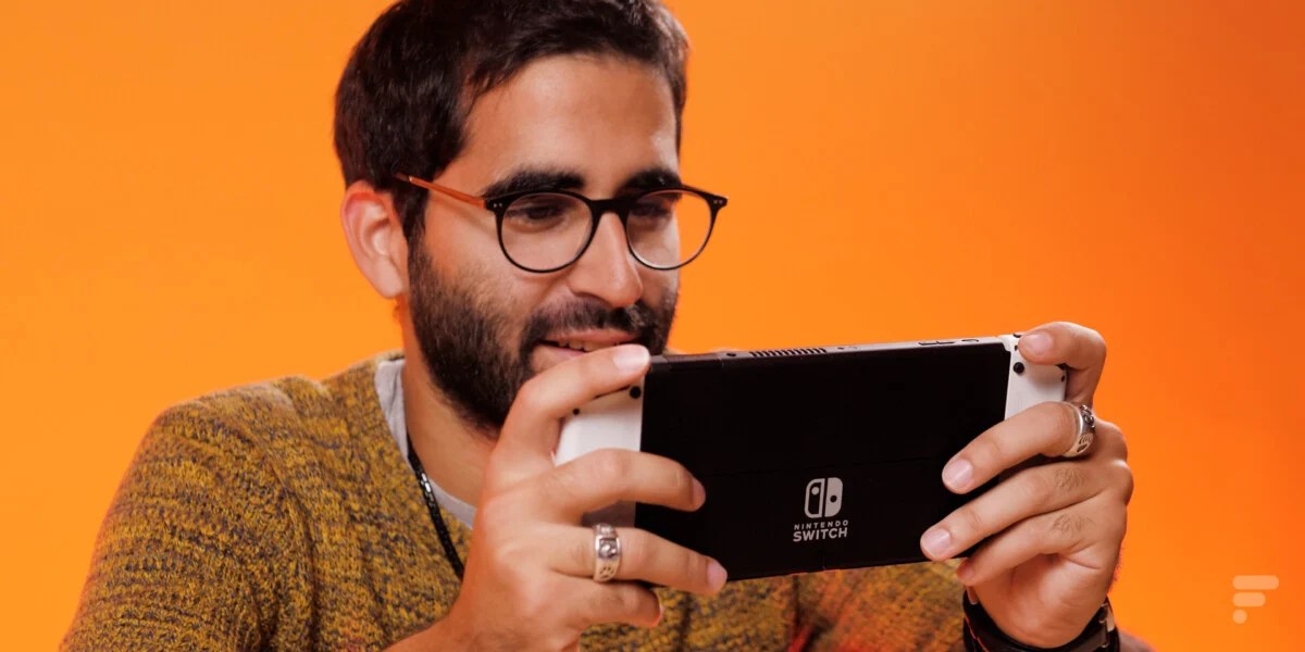 Nintendo Switch OLED en utilisation