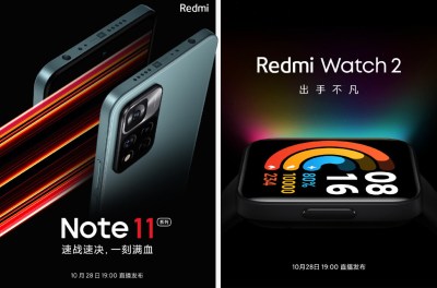 Redmi Note 11 Pro et Redmi Watch 2