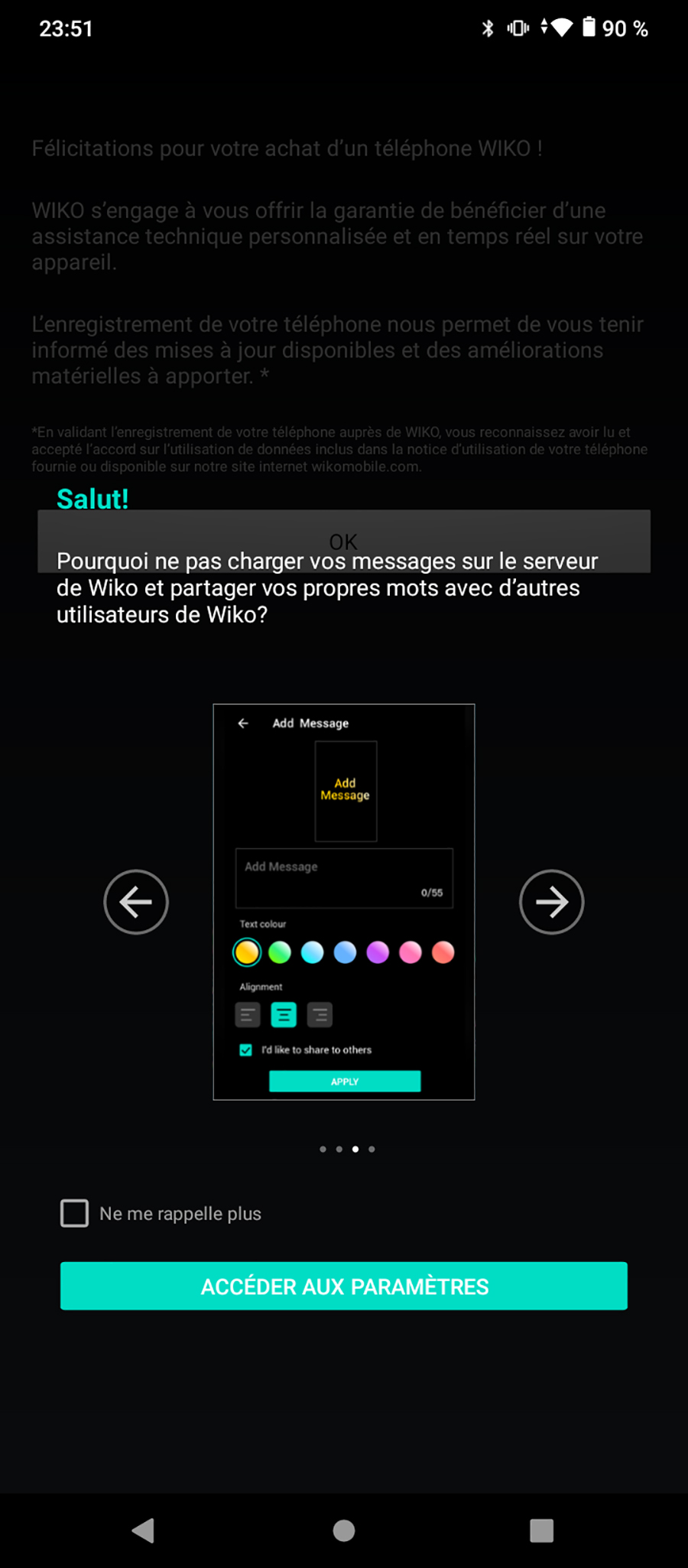 Messagerie Wiko // Source : Frandroid - Yazid Amer