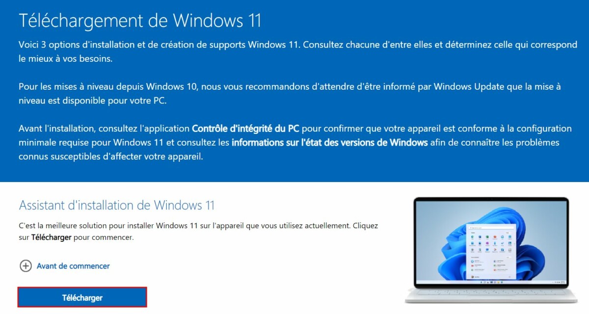 Windows 11 site de téléchargement