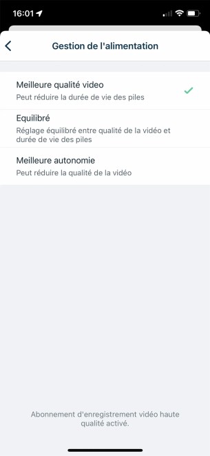 L'autonomie dépend également de vos choix sur la captation vidéo // Source : Frandroid / Yazid Amer