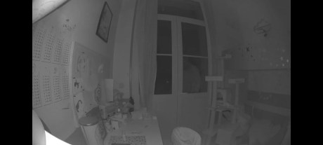 La vision de nuit est de qualité mais impossible d'identifier un visage derrière une fenêtre // Source : Frandroid / Yazid Amer