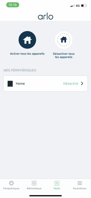 Quand vous quittez votre domicile vous pouvez activer un mode de surveillance // Source : Frandroid / Yazid Amer