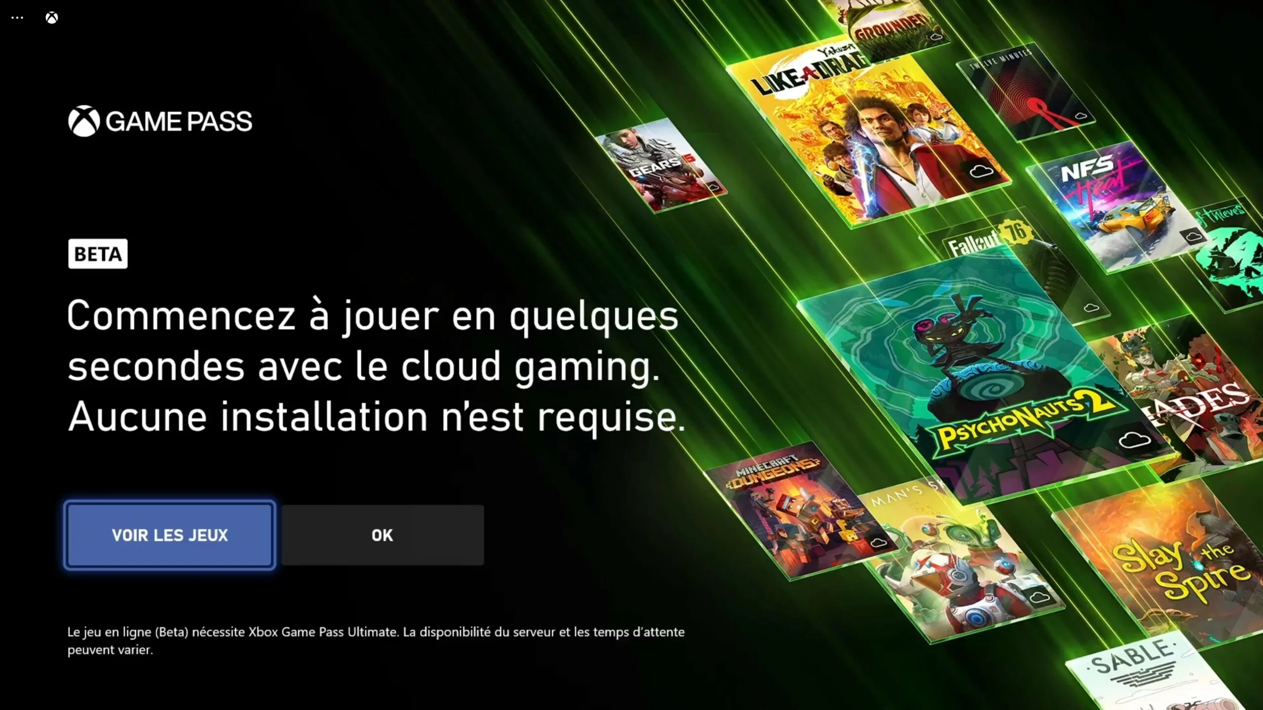 Cloud Gaming Xbox captures d'écran (1)