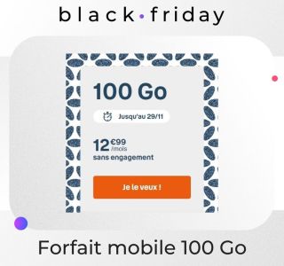 Forfait mobile : cette offre 100 Go voit son prix dégringoler pour le Black Friday
