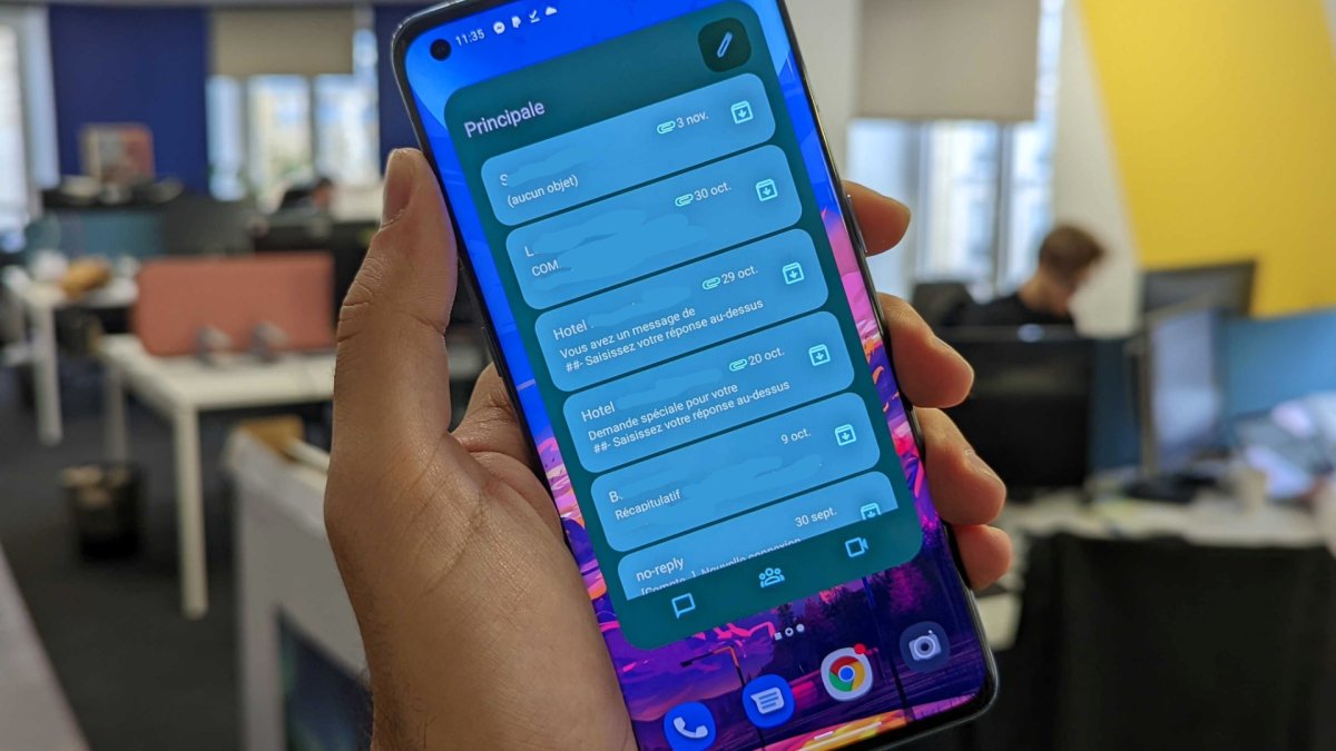 Le nouveau widget Gmail sur Android