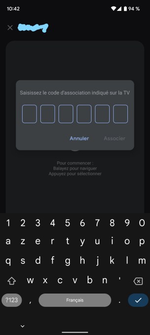 Au premier démarrage, un code vous est demandé. // Source : Frandroid