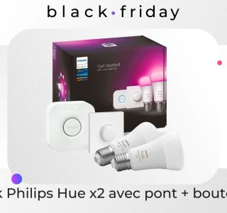 Amazon vous fait économiser plus de 30 % sur ce pack Philips Hue 2 ampoules