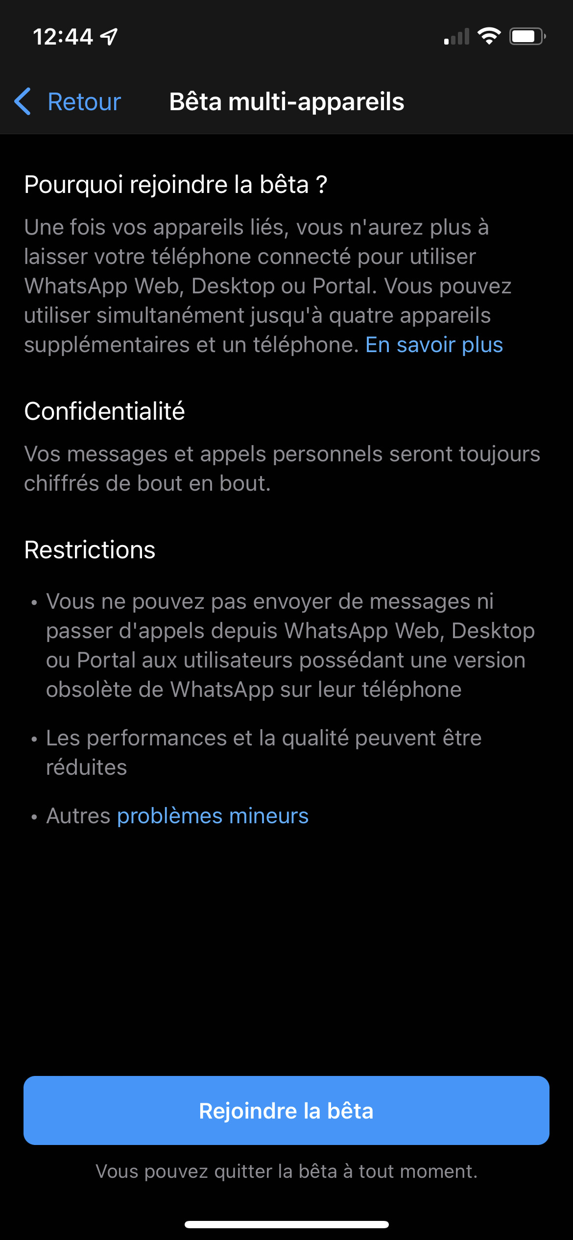 WhatsApp Beta-1