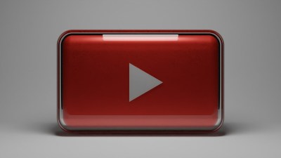 Représentation en 3D du logo YouTube // Source : Shubham Dhage sur Unsplash