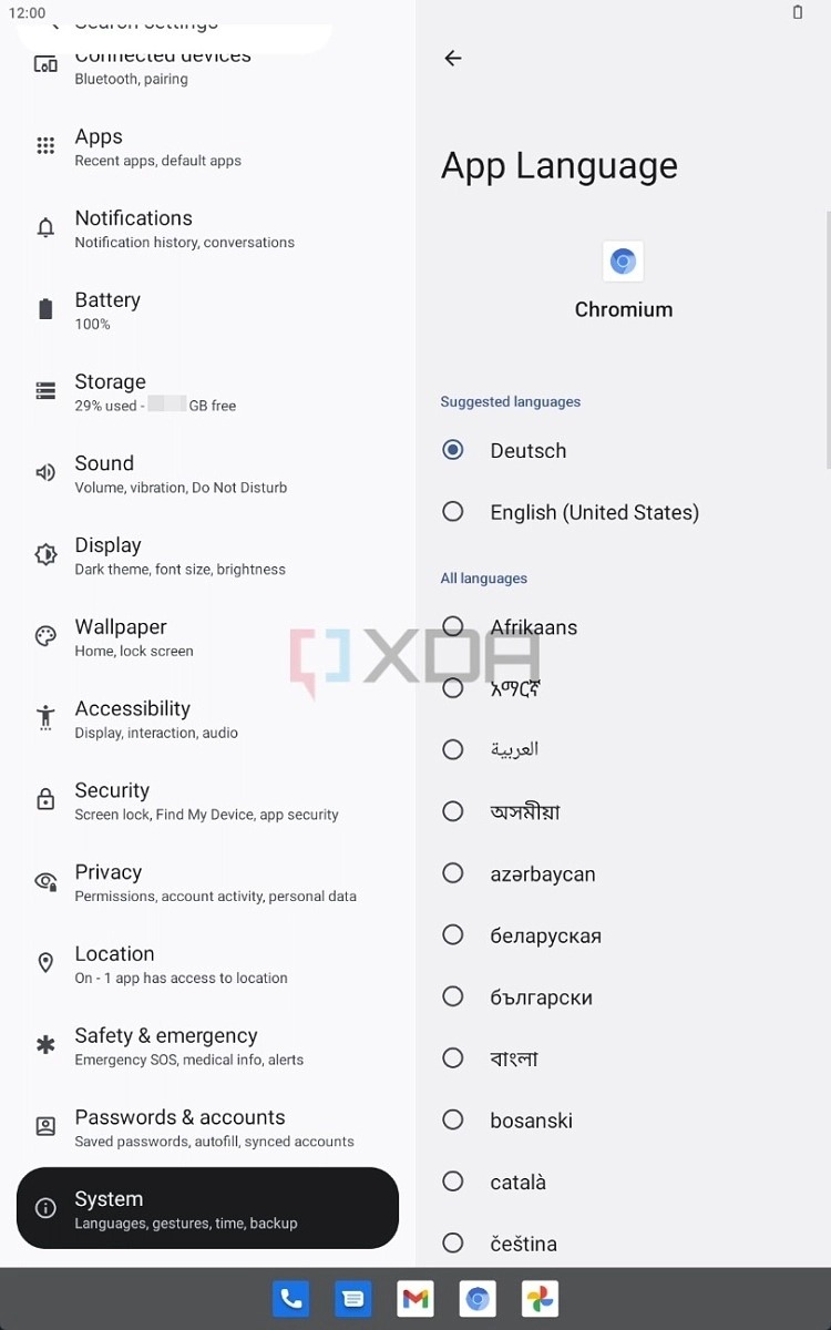 Android 13 Choix langue app (2)