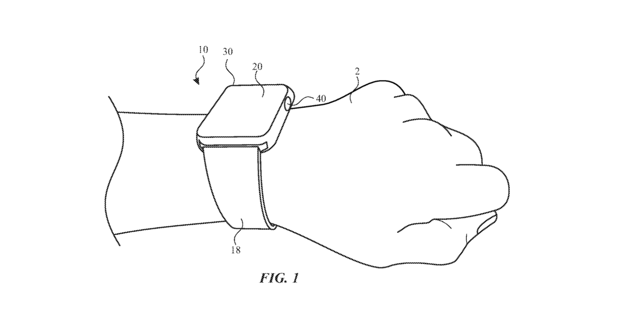 apple watch schema brevet capteur optique