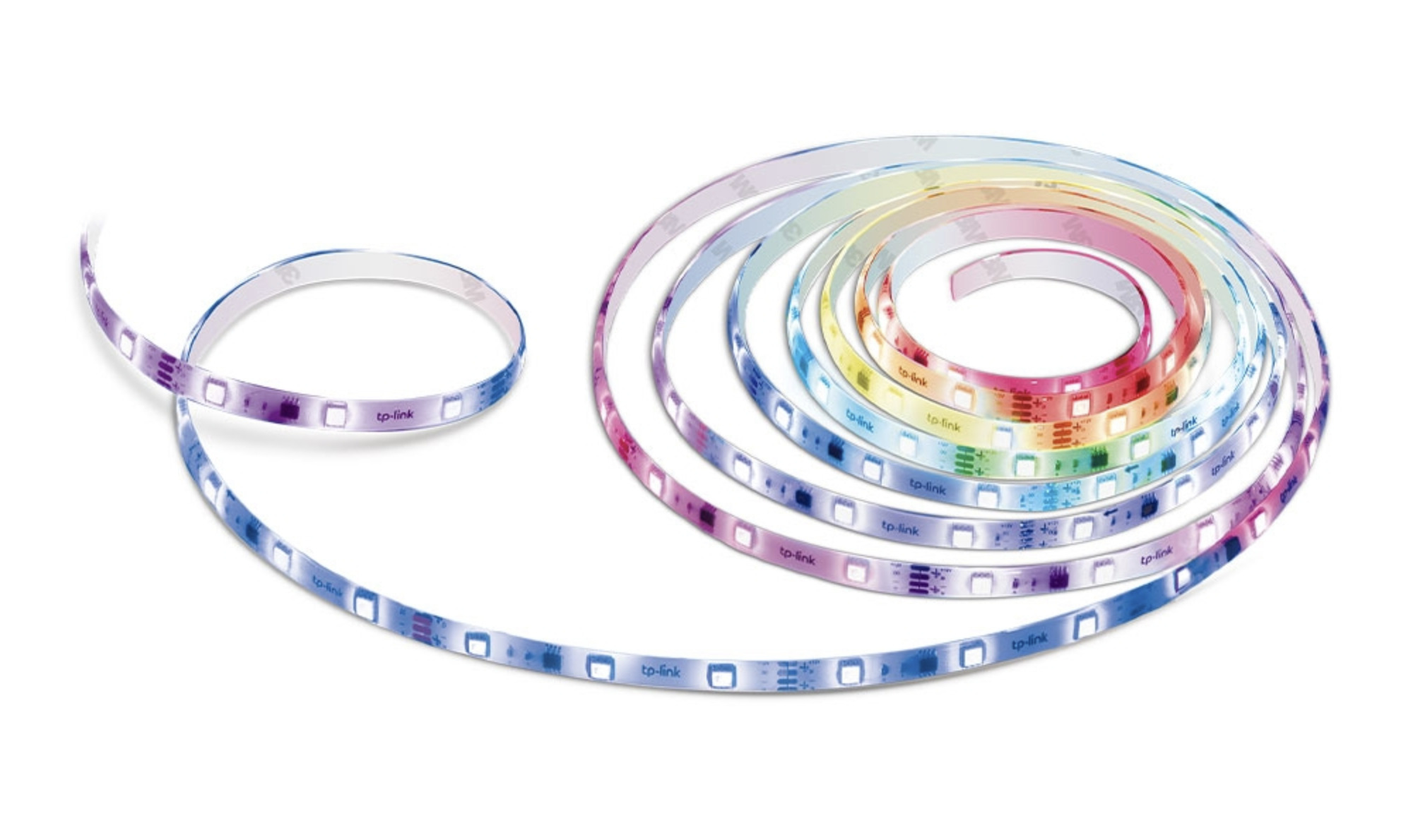 Le ruban LED connecté permet de définir 50 zones différentes de couleurs // Source : Tapo