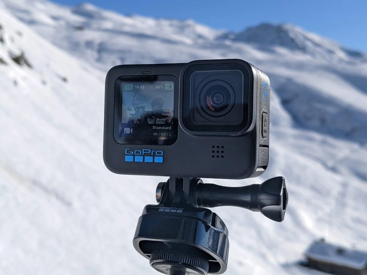 GoPro Hero 10 Black sur le télésiège