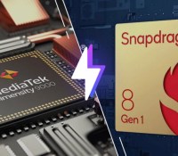 Les premiers benchmarks du MediaTek Dimensity 9000 et du Snapdragon 8 Gen 1 sont tombés. // Source : MediaTek/Qualcomm