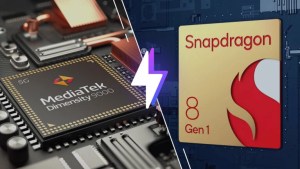 Les premiers benchmarks du MediaTek Dimensity 9000 et du Snapdragon 8 Gen 1 sont tombés. // Source : MediaTek/Qualcomm