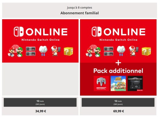 Nintendo formule d'abonnement (1)