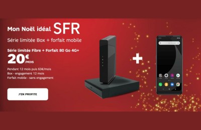 offre sfr Fibre + mobile 20€