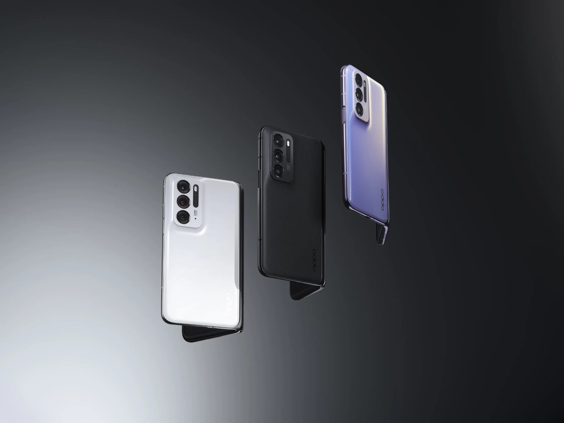 Les trois couleurs de l'Oppo Find N