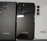 Les maquettes des Samsung Galaxy S22 Ultra, S22 Plus et S22 // Source : OnLeaks