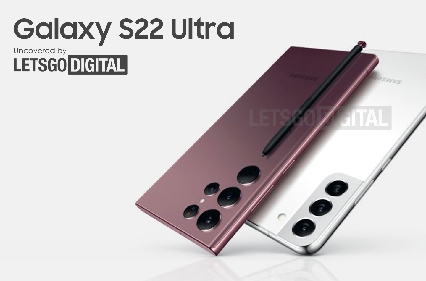 L'affiche, probablement officielle, présentant le Galaxy S 22 Ultra // Source : LetsGoDigital