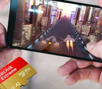 sandisk extreme microSD avec smartphone