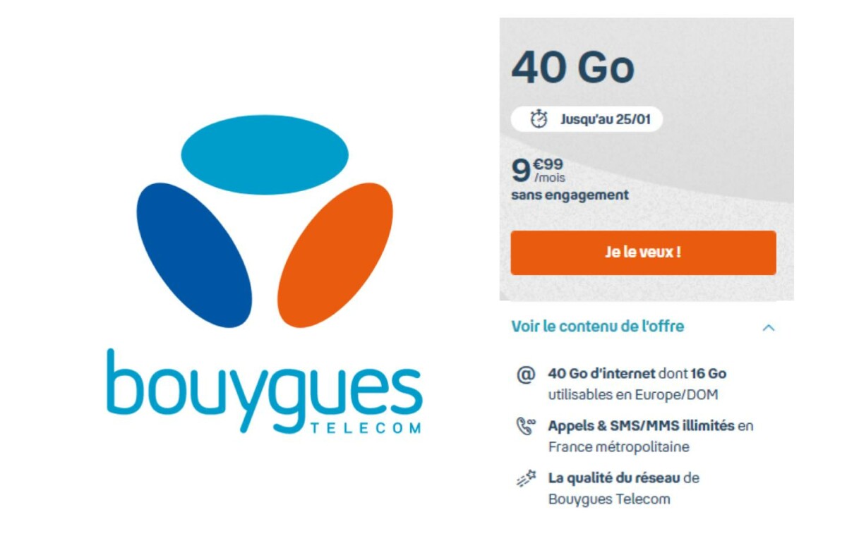 Bouygues Télécom Va Vous Faire Craquer Avec Ce Forfait 80 Go à 8,99€/mois