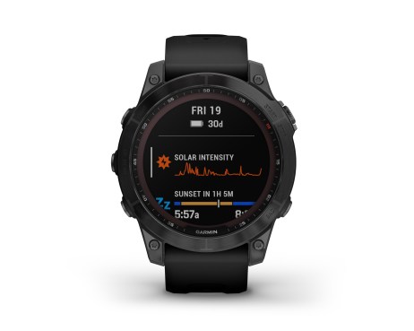 La Garmin Fenix 7 avec verre Sapphire Solar // Source : Garmin