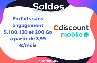 Forfait Cdiscount Mobile Soldes hivers 2022
