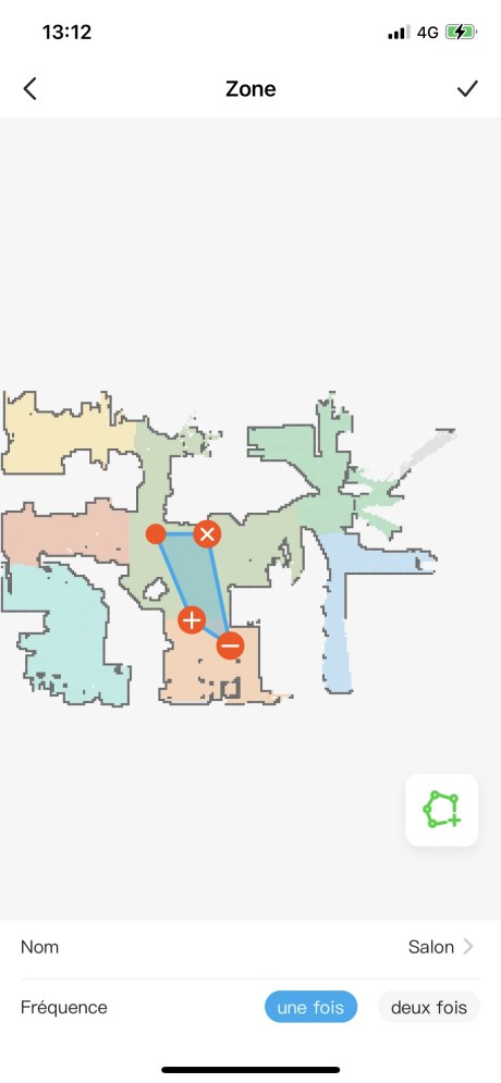 Vous pouvez définir votre zone et changer le nom // Source : Frandroid - Yazid Amer