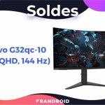 Ce grand moniteur gaming Lenovo (31,5″, QHD, 144 Hz) est en solde à -25 %