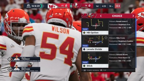 Le jeu Madden NFL 21 pour un joueur sans handicap visuel // Source : EA