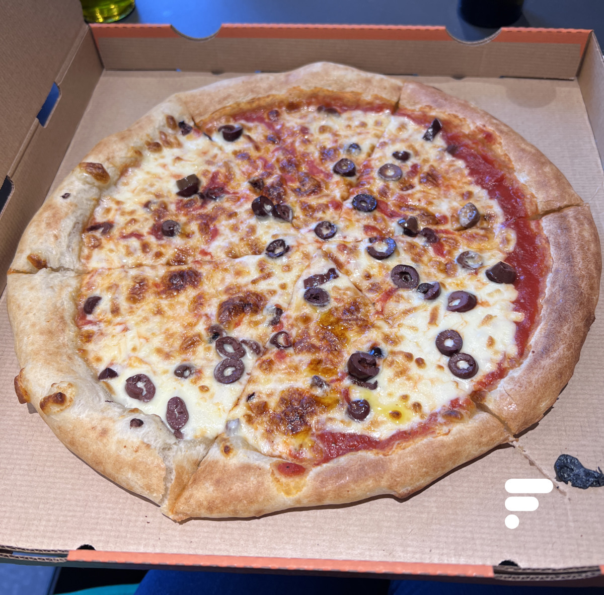 Cette pizza Pazzi a été gérée par des robots // Source : FRANDROID - Melinda DAVAN-SOULAS