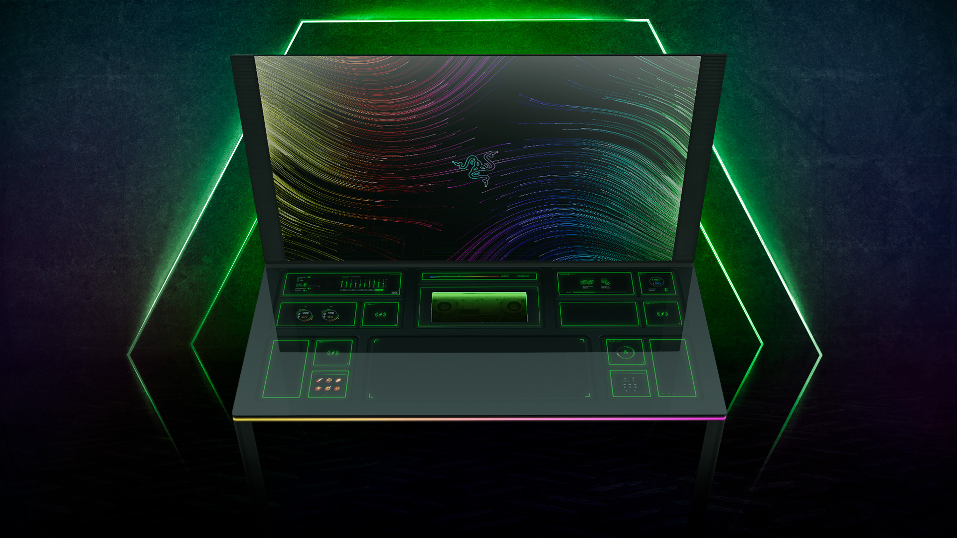 Project Sophia : Razer dévoile son concept de bureau ultime et modulable (et RGB forcément !)
